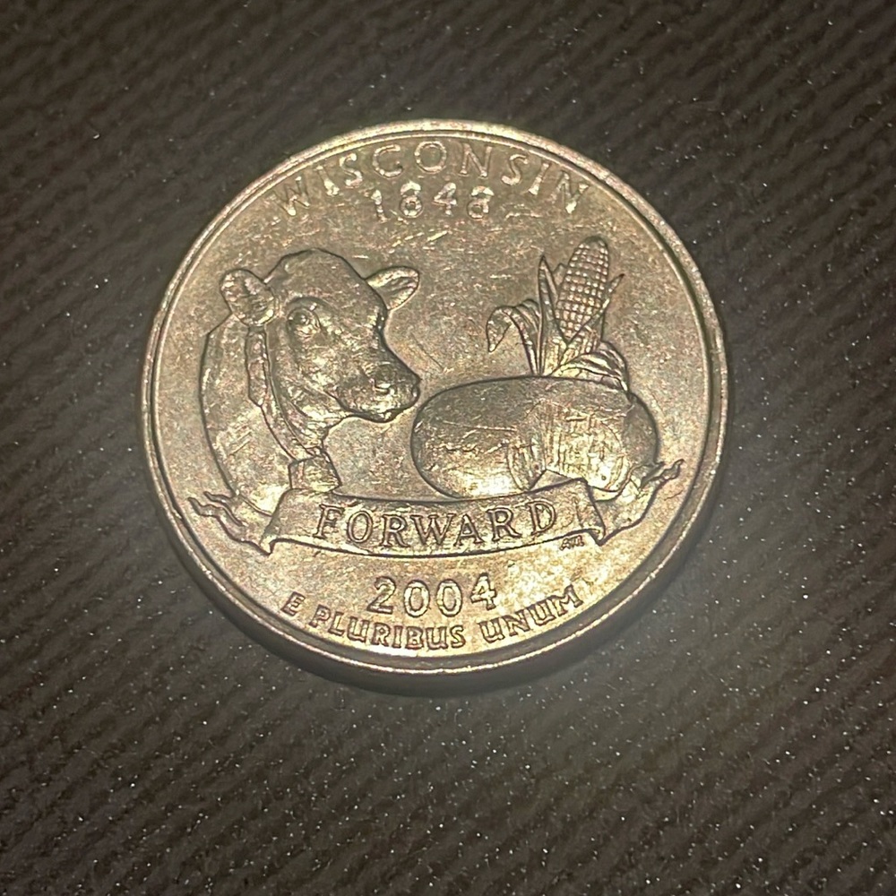2004 Wisconsin quarter coin